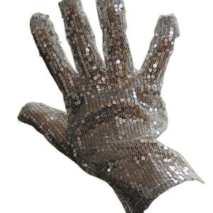 Right Handed Silver Sequin Glove Michael Jackson